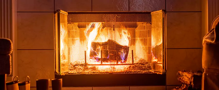 Mendota Hearth Landscape Fireplace Installation in Yakima, Washington